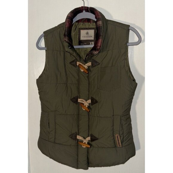 Legendary Whitetails Quilted Puffer Vest Women's XS Army Green Full Zip Outdoors - Picture 1 of 9